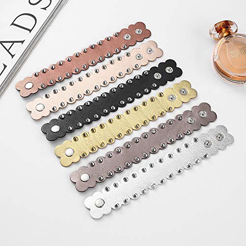 Pingyongchang Unisex Metal Waterproof Leather Bracelet Punk Spike Rivet Cuff Metal Studded Black Wristband Party Jewelry Gifts4