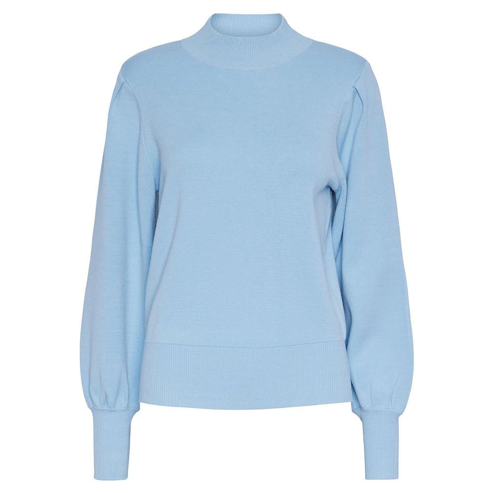 Y.A.S Women's Yasfonny LS Knit S. Noos Pullover, Clear Sky, XL