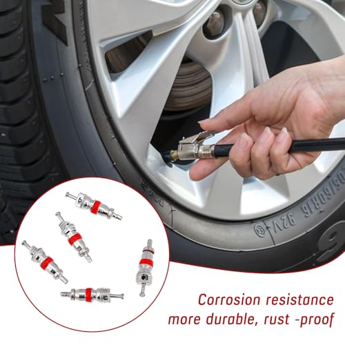 Image of 200pcs Valve Stem Cores Replacement Kit, Tire Valve Stems Standard Valve Core Universal Tire Valve Core Kit, Premium Tyre Tire Valve Cores for Most Models of Cars, Trucks, Motorcycles and Bicycles