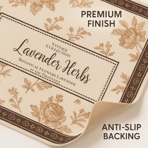 Image of YELONA Leather Dining Table Placemats Set of 6 - Waterproof, Heat Resistant, Anti-Slip, Easy to Clean Table Mats for Dining Table, Kitchen & Home Decor (Taupe Beige, 40 x 30 cm)