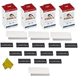 Canon KP-108IN 12 Color Ink Cassette and 432 Sheets 4 x 6 Paper Glossy For SELPHY CP1300, CP1200, CP910, CP900, CP760, CP770, CP780 CP800 Wireless Compact Photo Printer (4-Pack)