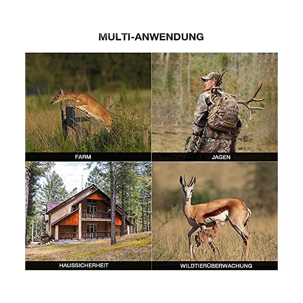 ZHUTA WLAN Wildkamera - 30MP Wildkamera 4K Native mit 940nm No-Glow-IR-LEDs Nachtsicht WLAN Wildkamera… – Bild 8