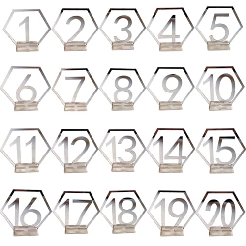 Porte-numéros de table SUPVOX en acrylique pour sublimer vos dîners d'anniversaire