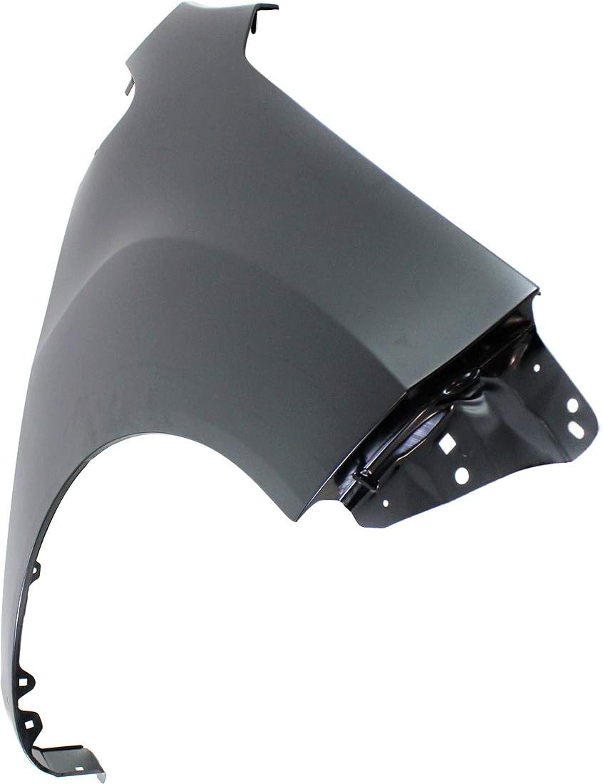 Compatible with 13-15 Chevy Spark Front Fender Primed Steel with Rocker Molding Holes Right Side