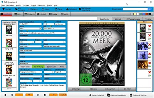 GS DVD-Verwaltung 3 - Software zur Verwaltung Ihrer DVD-Sammlung - Datenbank Programm zur DVD-Verwaltung - Image 3