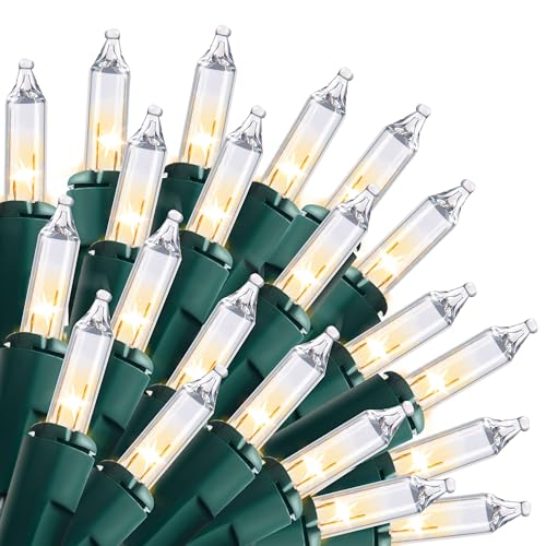 Joiedomi Clear Christmas String Lights Indoor,300(3x100) Mini Warm White Fairy Light,64.2 FT...