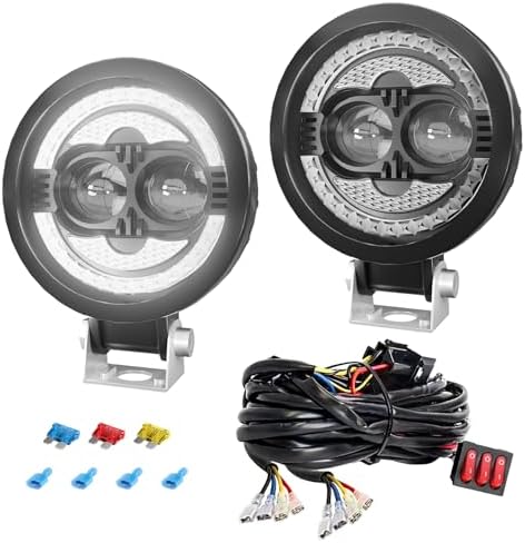 Led Off Road Lights 2x 4 Inch 80W Round LED Off-Road Lights - Spot - Foto 3