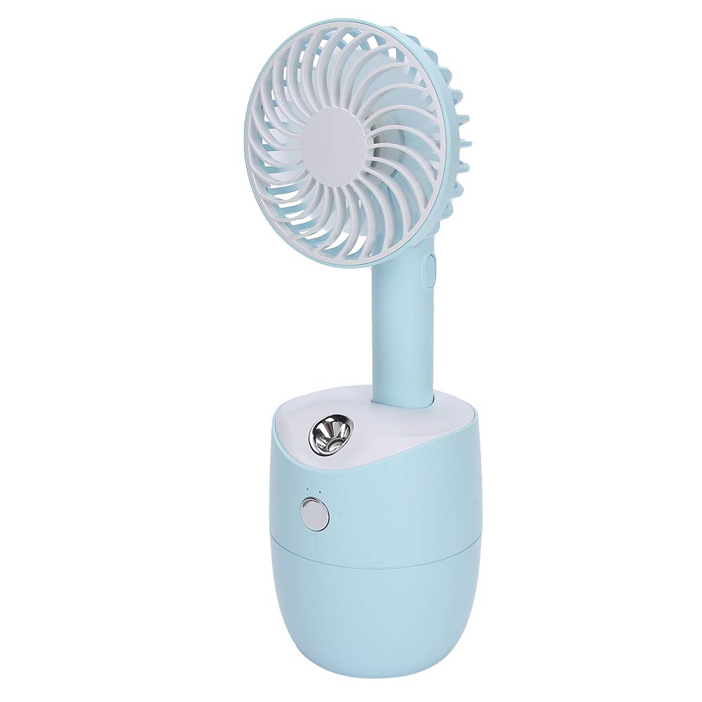 Tragbarer 2-in-1-Lüfter-Luftbefeuchter, Kühles Nebelspray mit 300-ml-Wassertank, 3 Geschwindigkeiten Einstellbarer Wind, Rotierender Desktop-Luftbefeuchter für Reisen Im Home-Office, Leiser