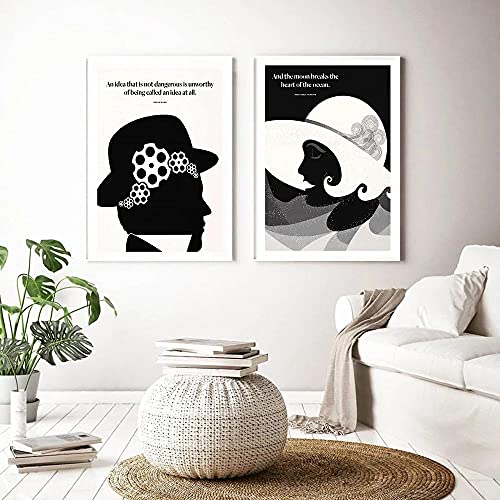 Art littéraire pour salon | Tableau Renaissance deco maison 40x60cm