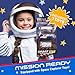 W&O Space Shuttle Explorer Tent with Blast-Off Button, LED Lights & 3 Space Toys – Rocket Ship Play Tent for Kids Ages 3-5