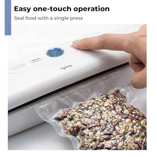 Image of Lifelong Vacuum Sealer Machine for Food Packing with Vacuum Bags | Automatic Seal with Compact Design & Digital Display | Portable Food Sealer, One-Touch Operation, Airtight Storage Preservation