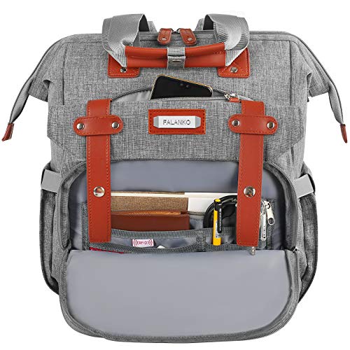 Laptop Backpack For Women, 15.6 Inch Computer Backpack Doctor Teacher Work Purse Bookbag, Wide Top Open College Water Resistant Travel Casual Shoulder Bag With Usb Charging Port Rfid Anti Theft #TOP3