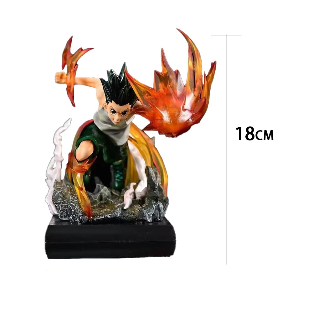 Tongyundacheng Killua Zaoldyeck Figurine de Gon Freecss en PVC - Figurine d' action de collection - 12 cm