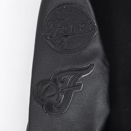 Image of Pro Standard Mens WNBA Classic Triple Black Varsity Jacket