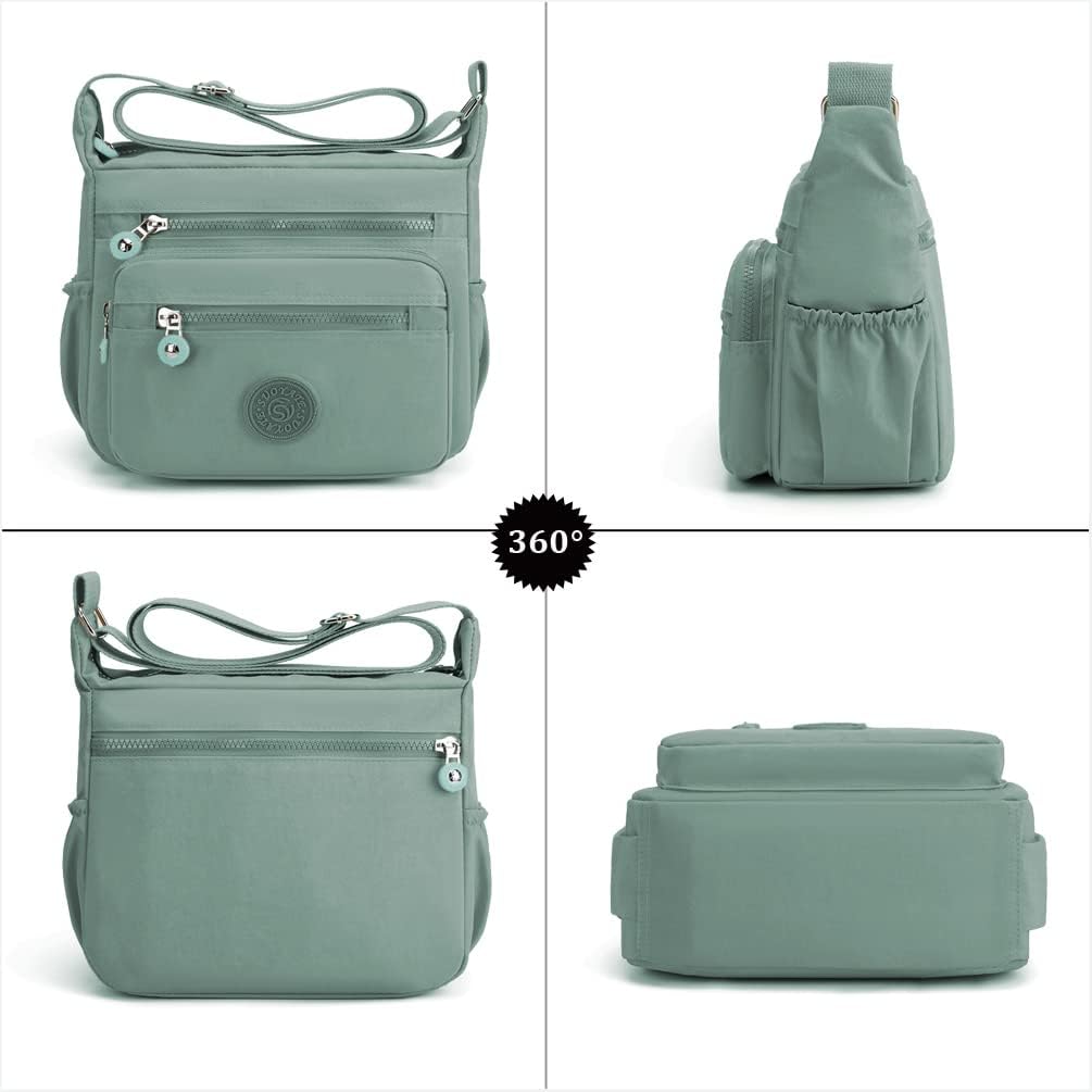 Crossbody Purses for Women Lightweight Shoulder Handbags Waterproof Nylon Travel Bag Ladies Pocketbooks - Image 2