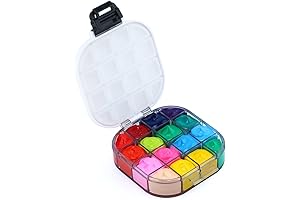 Transon Paint Saver Storage Palette Box 16well Portable Airtight Black