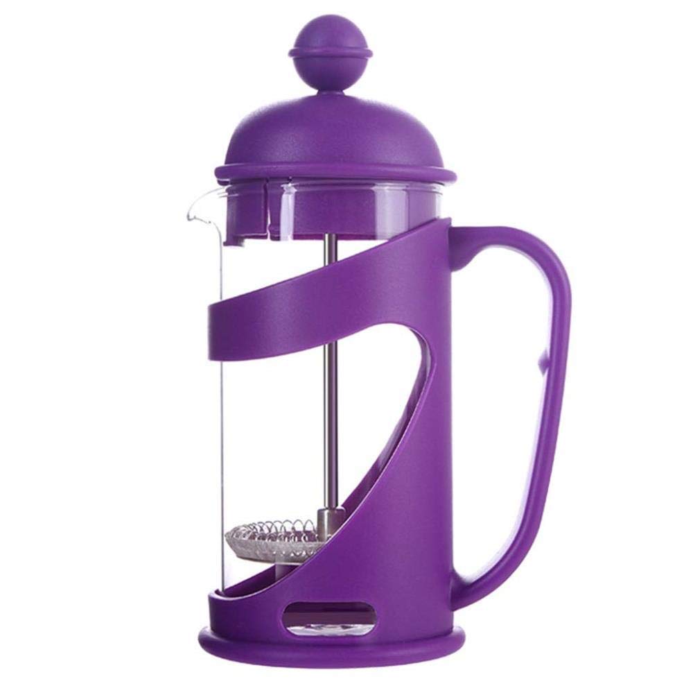 French Press Coffeemaker,French Press Stainless Steel Espresso French Press Maker Double Walled Tea Coffee Filter Pot Press Plunger For Kitchen Bedroom Living Room, Green,350ML