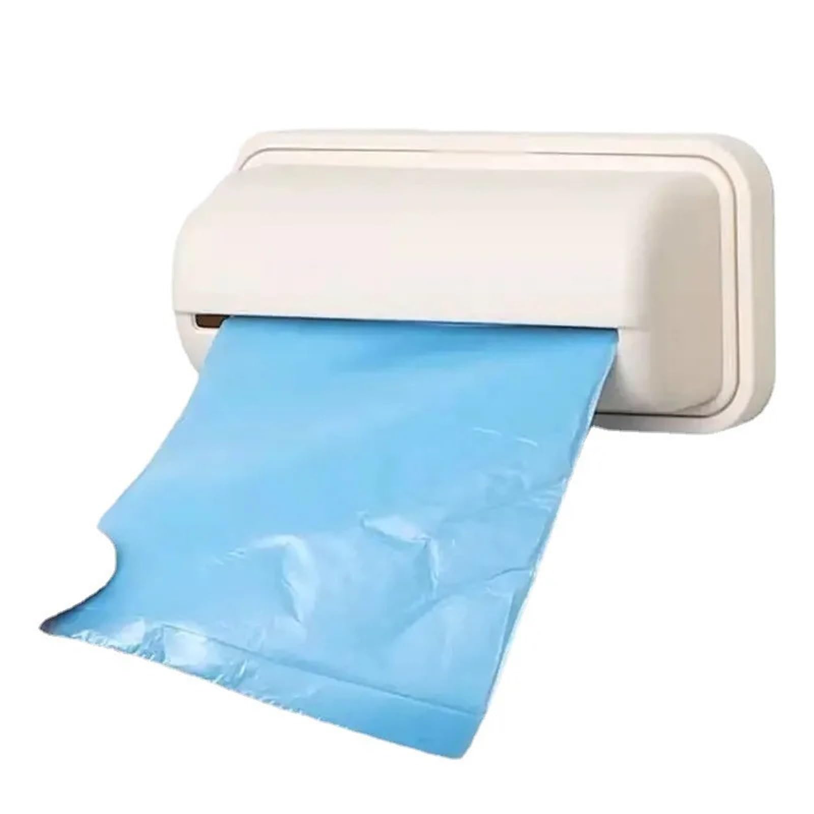 Dispensador De Bolsas De Basura Caja de almacenamiento de bolsas de basura, organizador de bolsas de basura montadas en la pared, soporte for contenedor de bolsas de plástico for cocina y baño, 5 uds.