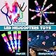 ZZXLOPEZ 20 Stück LED Leuchtspielzeug Partyartikel, Fliegendes Spielzeug Party Set, LED licht Nacht Hubschrauber - Mitbringsel Kindergeburtstag, Schleuderspielzeug, Goodie Bag Stuffers