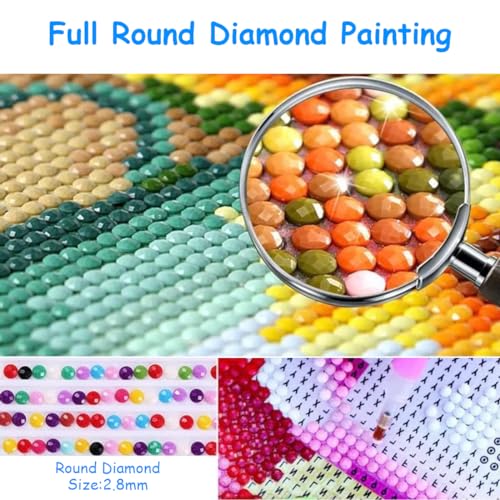 Image of PATPAT 5D Diamond Painting Kits for Kids 5D Diamond Painting with Frame, Arts and Crafts for Kids Gem Stickers by Number Kits DIY Painting Arts Crafts Supply Set