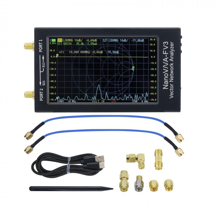 NanoVNA-F V3 1MHz-6GHz Vector Network Analyzer 4,3" IPS Tragbar