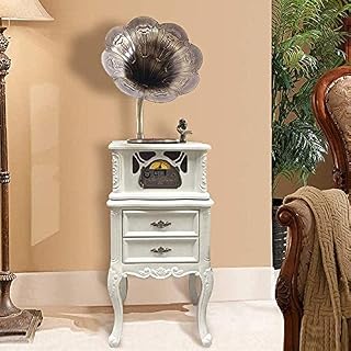 AMZOPDGS Tourne-Disque rétro, Vintage Turntable Retro Bluetooth Gramophone Haut-Parleur Vintage Bois Phonographe Cuivre… - Les Beatles, Paul McCartney, John Lennon, RIngo Starr, George Harrison AMZOPDGS Tourne-Disque rétro, Vintage Turntable Retro Bluetooth Gramophone Haut-Parleur Vintage Bois Phonographe Cuivre… – Image 2