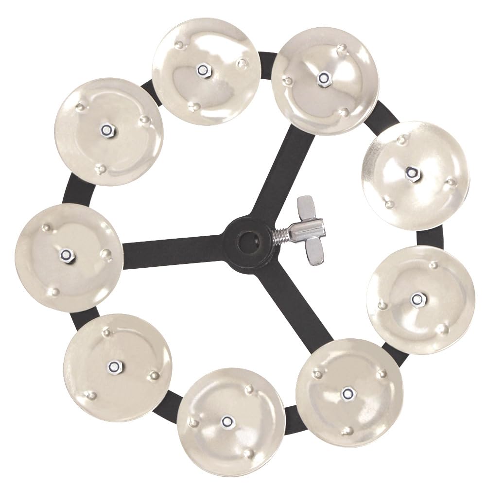 Veemoon Cloche de Charleston en Cuivre Argenté Pratique et Robuste, Accessoire Compact pour Cymbale de Batterie, pour Batteurs Débutants et Professionnels