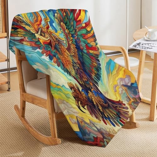 Couverture super douce et moelleuse Aigle pour des moments cocooning - 8