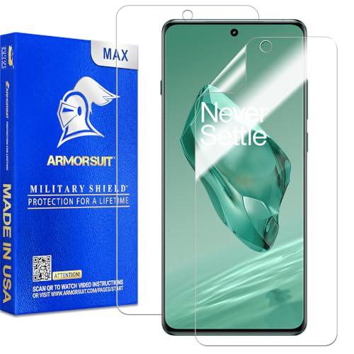 ArmorSuit 2 Pack for OnePlus 12 Screen Protector (6.8) Max Coverage MilitaryShield HD Clear Film - Made in USA