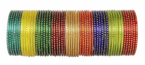 Image of NMII Glass with Plain and Simple Design Glossy Finished Fancy Bangle Set For Women and Girls | Glass Bangles | Stylish Women's Bangles