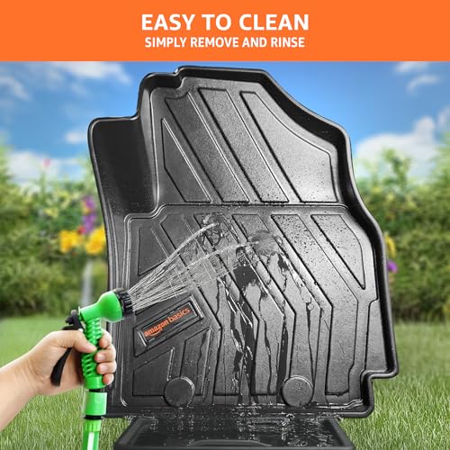 Image of Amazon Basics - 5D Car Floor Mats for Tata Punch EV (Jan 2024-Present) | Black | All-Weather Protection | Custom Fit