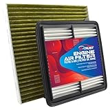 Engine & Cabin Air Filter Combo for Honda Civic 20122015, for Acura ILX 20132015 1.5L | Replaces
