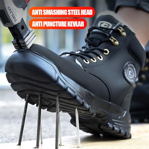 Image of Steel Toe Boots for Women Men Waterproof Lightweight Safety Shoes