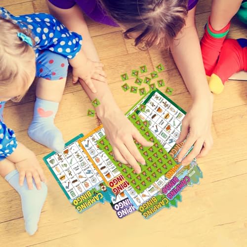 Juego Bingo Camping para Niños 24 Jugadores miniatura 4