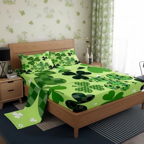 Parure de lit en polyester doux Manfei drap housse plat taie
