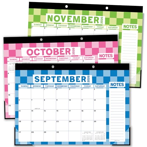 Image of Hadley Designs Large Teacher Desk Calendar 2026-2027 - Desktop Calendar 2026, 18-Month Academic Desk Calendars for School, Home & Office, Cute Classroom Must Haves, Back to School Teacher Gifts