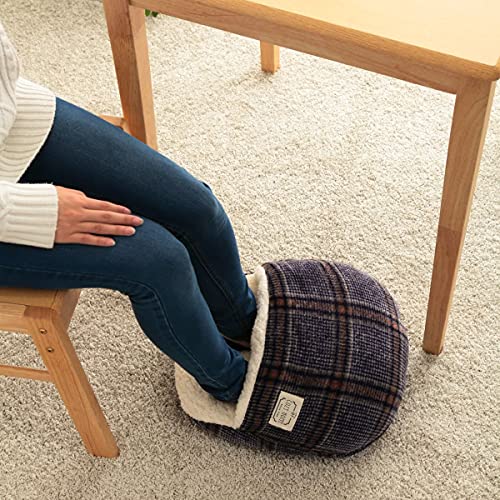 足ぽかクッション カリス ネイビー 約35×40cm 足ポカ 足入れ クッション おしゃれ #9385209
