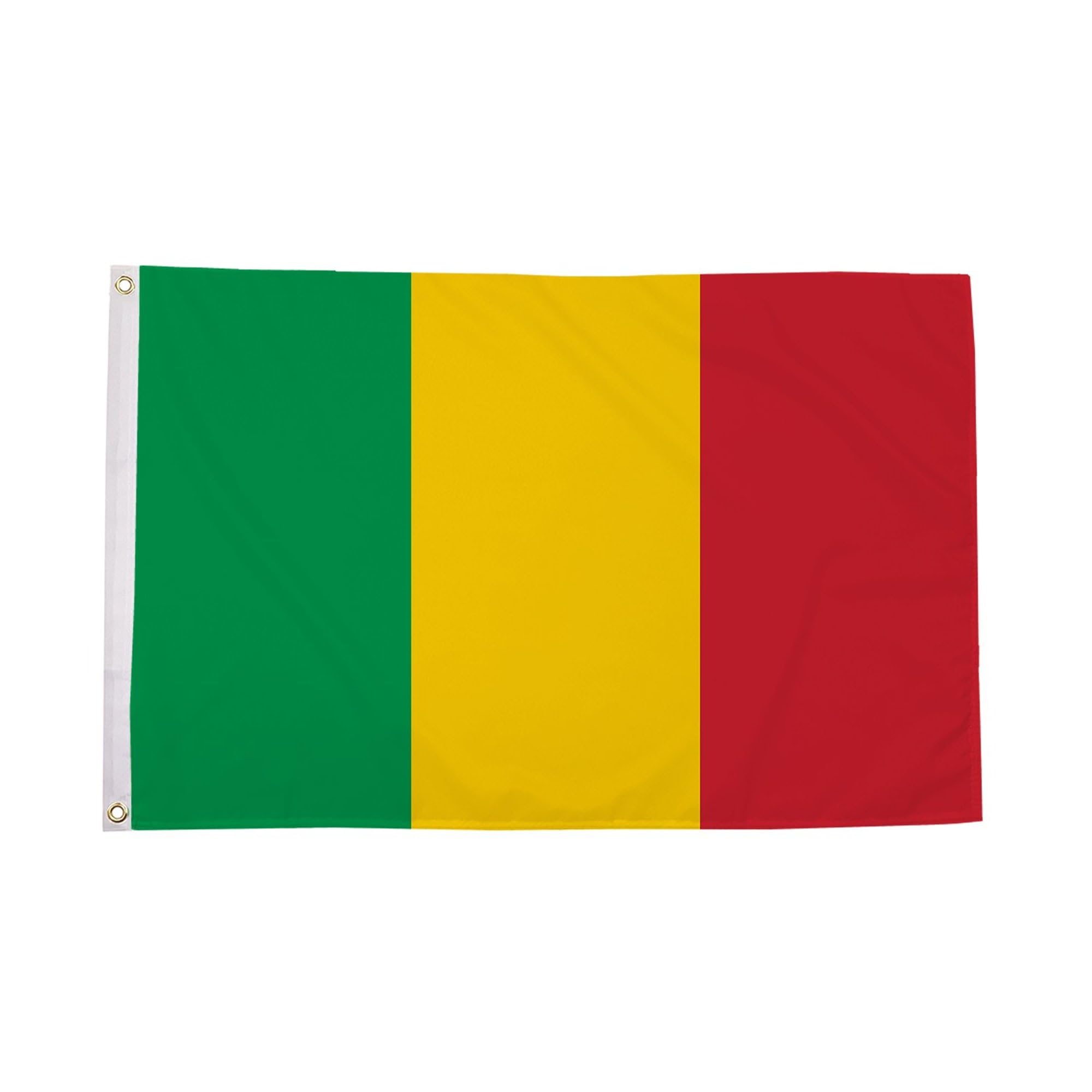 Flagtex Mali Flag 3ft x 2ft African National Flag Green Yellow Red Vertical Stripes Premium Polyester with Brass Grommets Double Stitched 90cm x 60cm Indoor Outdoor Banner Decoration — image 1