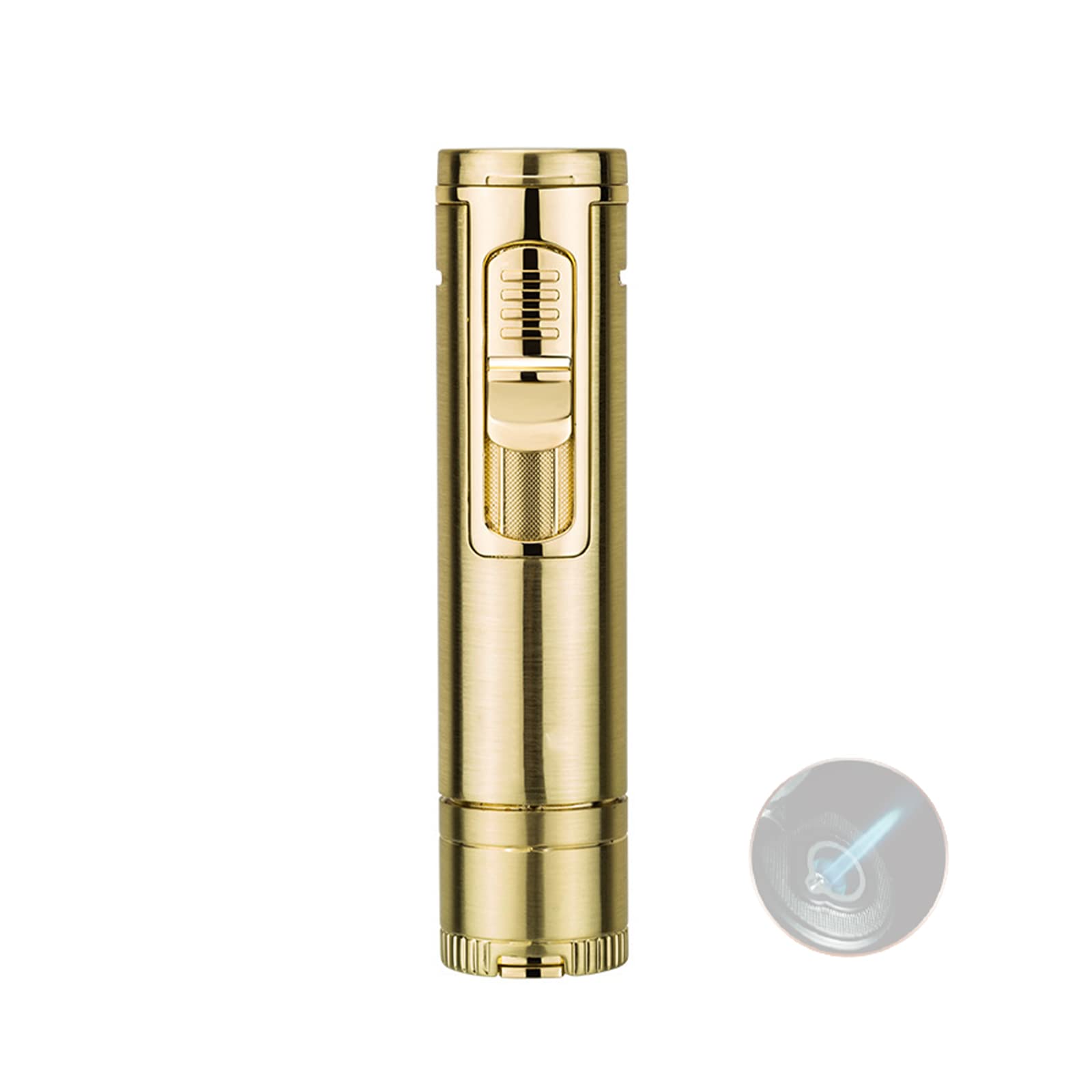 5 en 1 Antorcha Encendedor de Cigarros Gas Butano Encendedor Portátil a Prueba de Viento Herramienta para Fumar Cigar Punch Aguja Encendedor de Cigarrillos con Caja de Regalo