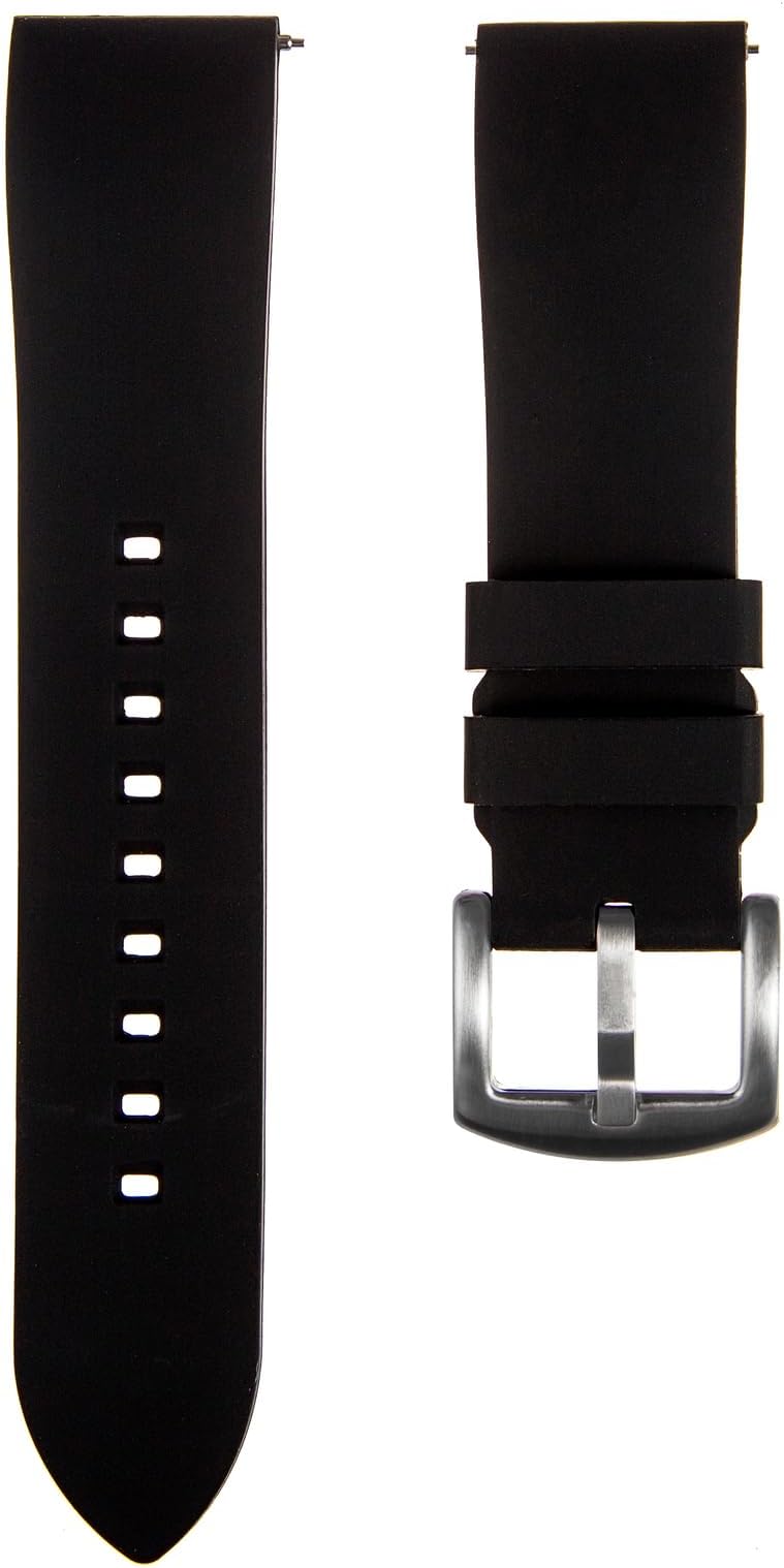 Fort Soft Silicone Rubber Watch Bands- Quick-Release Spring Bars- Replacement Sports & Dive Watch Straps for Men & Women-18mm, 19mm, 20mm, 21mm, 22mm