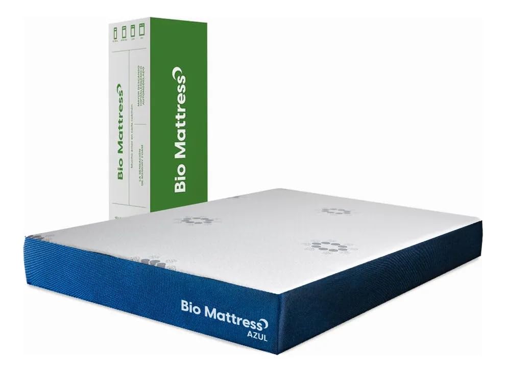 El Mejor Listado de Colchon Bio Cotton que puedes comprar esta semana. 43 Bio Mattress Colchón Matrimonial Blue Memory Foam | Transition Foam y Active Lift | Confort Semifirme, Fresco y Ergonómico | Antiácaros e Hipoalergénico | Stretch Flex...
