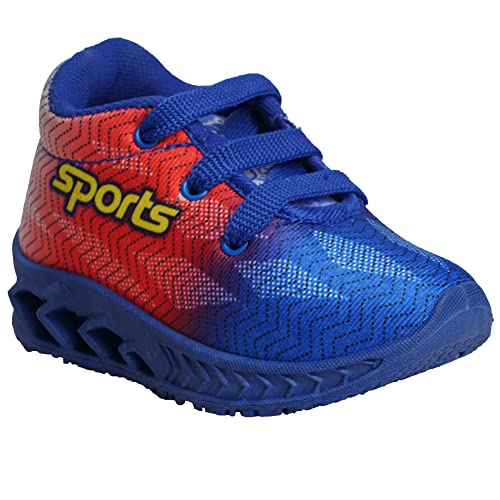 Image of BUNNIES Shiny 3 Blue Colour Kids Lighting Shoes for Boys & Girls