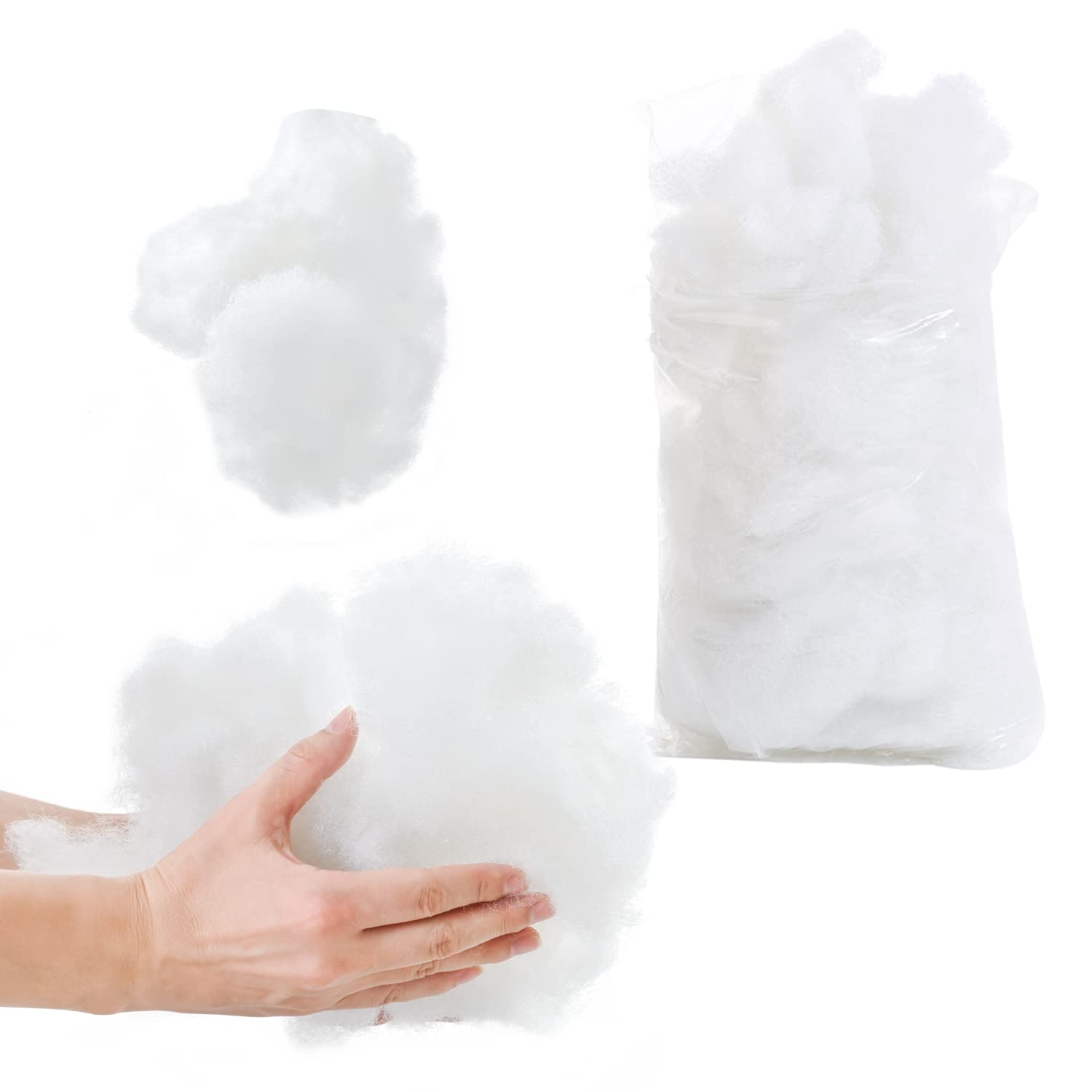 XINHIU Christmas Artificial Fake Snow Christmas Fake Snow Fiber Fluffy Snow for Xmas Tree Home Display Decor (3.52 Ounce)