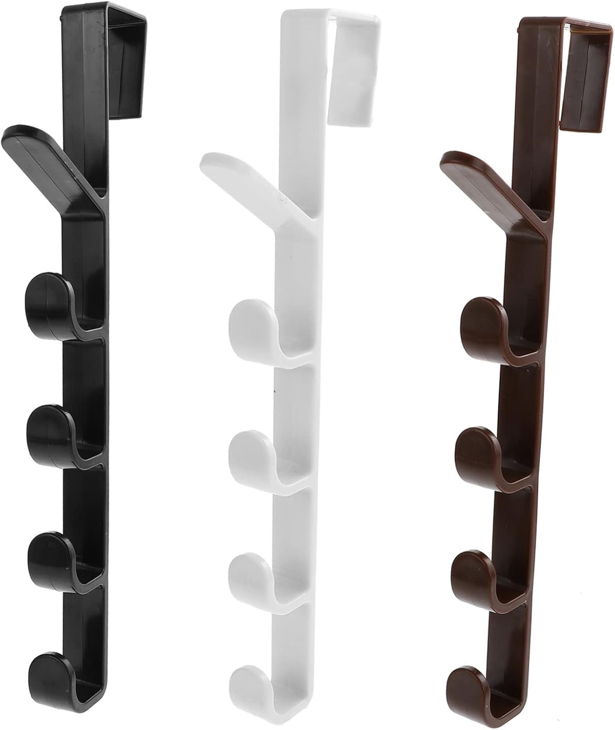 cellebii® 5 level door hook clothes hanger, door hooks hangers for clothes, towel. over the door hook hanger.(multicolor) (2)
