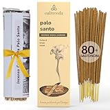 CALMVEDA bastoncini incenso palo santo - (80 incenso naturale) pulito niente carbone incen...