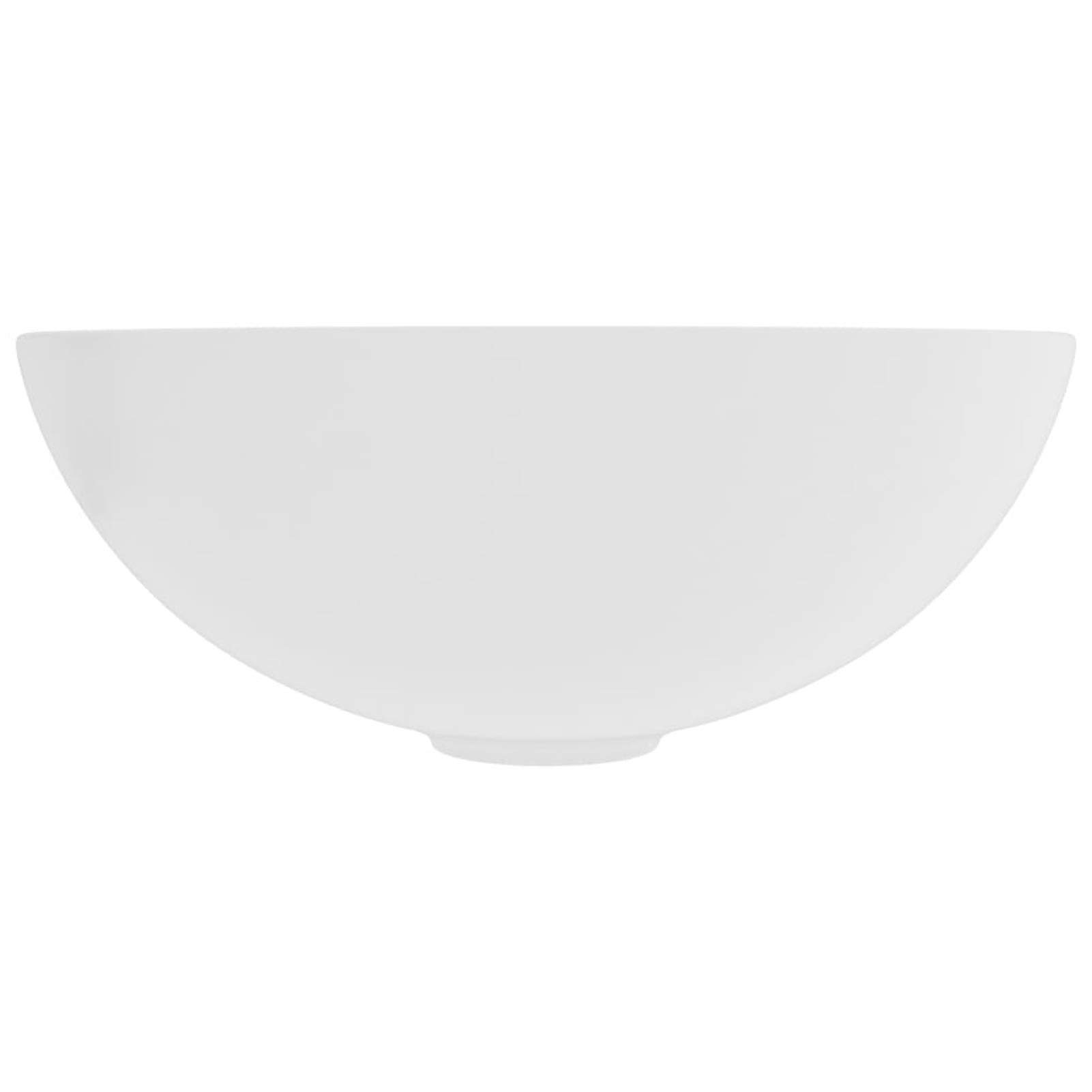 Lavabo Da Appoggio Ceramica Bianco - Moderno Per Bagno O Cucina