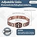 Jecanori Pure Copper Bracelet for Men, Ultra Strength Magnetic Cross Bracelets for Men, Mens Copper Cross Bracelet, Jewelry Gift with Sizing Tool