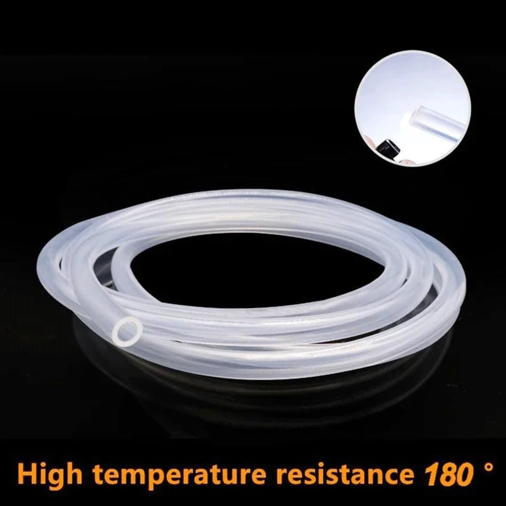 Tubo de goma de silicona flexible transparente, manguera de silicona transparente para agua, aire, varios tamaños, 1 metro (12 x 16 mm)