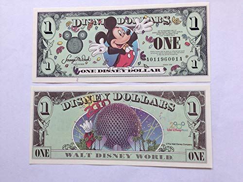 Disney Dollars 2000 Mickey $1 Bill (Disneyland) by Disney