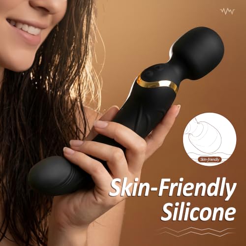 Image of Sex Toys Vibrators Wand Dildos - Adult Toys for Women Clit G Spot Anus Stimulation, Rechargeable Waterproof Quiet Massager with 9 Powerful Vibrations, Female Womens Couples Adult Sex Toys Vibrators